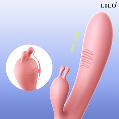 01402 | Vibrador com estimulador de clitóris e ponto G, recarregável - LILO na internet