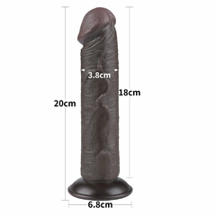 Imagem do 01131 | Pênis Realístico 20x3,8 cm - Sliding Skin Dual Layer Dong Flesh - LOVETOY