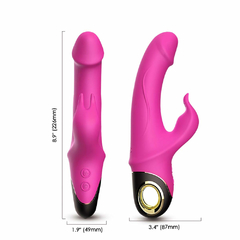 01474 | Vibrador Ponto G com Estimulador Clitoriano 9 Modos de vibração e estimulação - USK - E-VARIEDADES