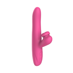 01488 | Vibrador Ponto G e Clitóris de vai e vem e com esferas internas que fazer rotacão - DIBE