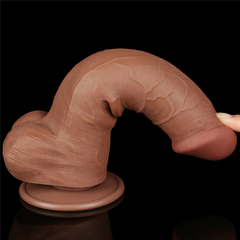 01152 | Pênis Realístico 20,8x4 cm - Sliding Skin Dual Layer Dong Flesh - LOVETOY