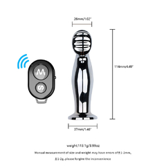 01713 | Plug Anal de Aço com 10 modos de vibração e Controle Remoto - VIPMIX - comprar online