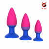 01715 | Kit plug. Plug anal, com ventosa. Acompanha 3 plugs, com tamanhos diferentes (P, M e G) - NV TOYS