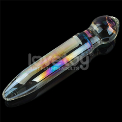 Imagem do 01752 | Penetrador de Vidro - 18,4cm Twilight Gleam Glass Dildo- Alluring Arc - LOVETOY