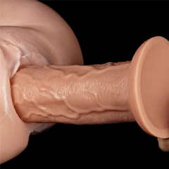 Imagem do 01219 | Pênis Realístico 28x6 cm Realistic Long Vibrating Dildo Bege - LOVETOY