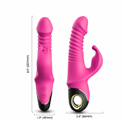 01892 | Vibrador Rabbit Vai e Vem Recarregável com 9 Modos de Vibração - USK - E-VARIEDADES