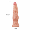 01246 | Pênis Dupla Densidade 24,5x6,3 cm Dual Layered Platinum Silicone Cock Bege - LOVETOY