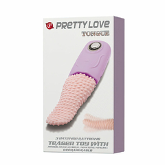 02048 | Estimulador em formato de língua com 3 modos de vibração e rotação - PRETTY LOVE - loja online