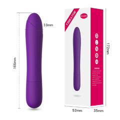 02078 | Mini vibrador em silicone ABS super macio, com 5 modos de vibração super potentes - LILO - loja online