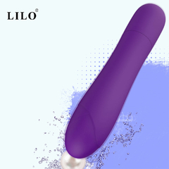 02078 | Mini vibrador em silicone ABS super macio, com 5 modos de vibração super potentes - LILO