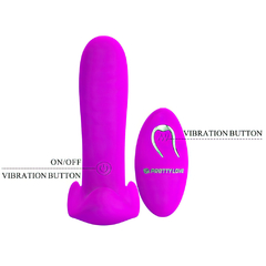 02090 | Vibrador com estimulador clitoriano recarrega?vel com penetrador com 12 modos de vibração - PRETTY LOVE na internet