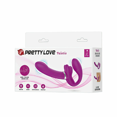 02091 | Massageador de casal com Ponto G,Estimulador clitoriano recarregável com penetrador ponto g e estimulac?a?o - PRETTY LOVE - E-VARIEDADES