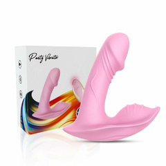 02190 | Vibrador Ponto G com Estimulador Clitoriano com Controle Remoto - USK