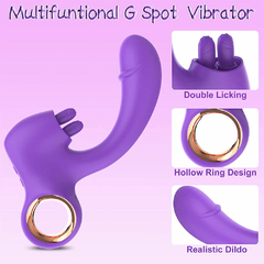 02204 | Vibrador Ponto G com estimulador de Clitóris,10 modos de vibração - YOUVIBE - E-VARIEDADES