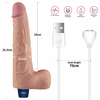 01324 | Pênis Realístico Recarregável com 10 Modos de Vibração - 25,3 x 5,1cm - 10,0" REAL SOFTEE Vibrating Dildo - LOVETOY