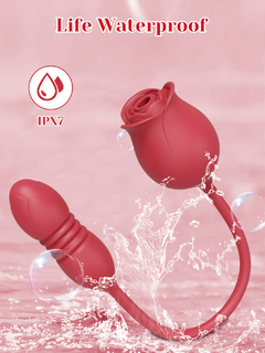 02213 | Rosa vibrador com 10 modos de pulsção, 10 modos de sobe e desce e vibração - YOUVIBE - E-VARIEDADES