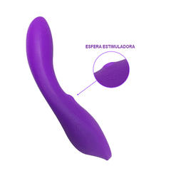 10041 | Vibrador Recarregável Ponto G com Esfera Massageadora e 7 Modos de Vibração – Aixi-0033 - comprar online