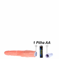 10112 | Vibrador Multivelocidade com Capa Removível Formato Pênis com Veias – BAILE VIBRATOR – BI-010048 na internet