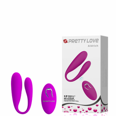 10232 | Vibrador para Casal 12 Vibrações e Controle Wireless – PRETTY LOVE ALDRICH – BI-014430