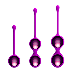 10259 | Kit com Bolas de Pompoar em Silicone com Alça de Segurança – PRETTY LOVE – BI-014505 - loja online