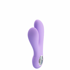 10273 | Vibrador Recarregável Ponto G com Estimulador Clitoriano com Saliências Massageadoras – PRETTY LOVE CANROL – BI-014542-2 - comprar online