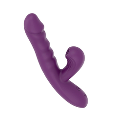 01507 | Vibrador com movimentos vai e vem e estimulador clitoriano, 10 modos de pulsação e 10 modos de movimentos vai e vem - YOUVIBE - comprar online