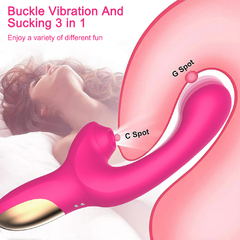 01509 | Vibrador ponto G com 10 modos vai e vem na ponta e 10 modos de pulsação no estimulador - YOUVIBE - loja online