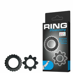 10427 | Kit com 2 Anéis Penianos em Silicone – RING FLOWERING – BI-210154