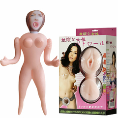 10497 | Boneca Inflável com Rosto 3D, Possui Vagina e Ânus Removíveis em Cyberskin – 3R IMPORT – BN-010