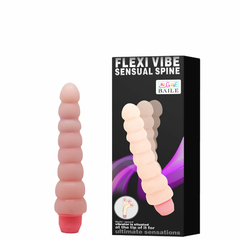 10562 | Vibrador Flexível Diâmetro Escalonado com Vibração Multivelocidade – FLEXI VIBE SENSUAL SPINE – BW-007102G