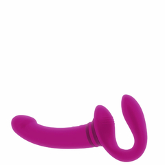 Imagem do 10718 | Penetrador Strapless com Plug Vaginal. Possui 10 Modos de Vibração – GENDER X SHARING IS CARING – CP-009