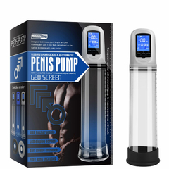 11090 | Bomba Peniana Recarregável com Sucção Automática e Visor Digital – PENIS PUMP LED SCREEN – PP-021