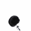 11143 | Plug Anal em Metal com Pompom Preto – 3R IMPORT – RMPJ-018-G