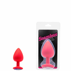 11172 | Plug Anal Silicone Médio com Pedra – SEAMLESS BUTT PLUG – RY-068-B