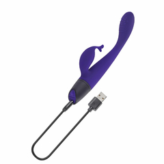 11423 | Vibrador Recarregável Ponto G com Estimulador Clitoriano – SELOPA PLUM PASSION – VR-106 - comprar online