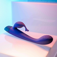 11423 | Vibrador Recarregável Ponto G com Estimulador Clitoriano – SELOPA PLUM PASSION – VR-106 na internet