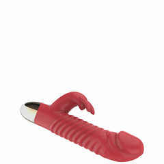 11440 | Vibrador Recarregável Vai e Vem com Estimulador Clitoriano Formato Coelho – GOOD VIBE TOYS – VR-125