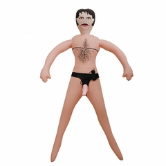 20516 | Boneco Inflável - com Pênis Vibro em Silicone - BAILE