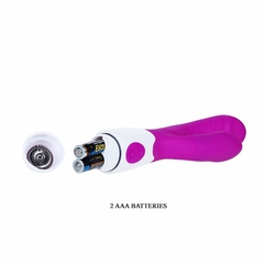 20555 | Vibrador de Ponto G e Clitótis - Andre - Silicone Cirúrgico com Movimento no Clitóris - Pretty Love