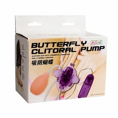 20590 | Bomba de Sucção Butterfly Vaginal Clitoral Pump com Vibrador - Pretty Love - E-VARIEDADES