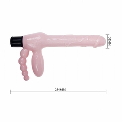 20597 | Pênis Realístico para Casal com Vibrador Strapless Dildo - Baile - E-VARIEDADES