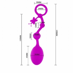 20677 | Plug Anal Esferas em Silicone - BALLS - Pretty Love - E-VARIEDADES