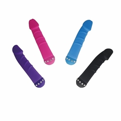 20776 | Vibrador de Ponto G - Formato Pênis Toque Macio com Strass - Aphrodisia - loja online