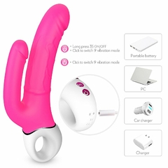 21820 | Vibrador de Ponto G com Plug Anal - Jakiro - S-Hande - comprar online