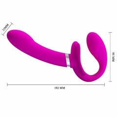 21836 | Vibrador de casal com Ponto G Strapless - Valerie - Pretty Love