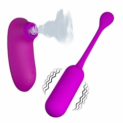 22187 | Vibrador de Ponto G e Clitóris 2 em 1- Curupira - Bullet e Pulsação - Pretty Love - comprar online