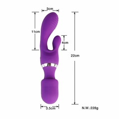 22349 | Vibrador 3 em 1 Ponto G e clitóris - 3 Motores - SI