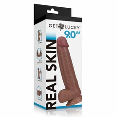 22830 | Pênis Super Realístico com Dupla Camada - Lucky - 24,0 x 4,3cm - SI - E-VARIEDADES