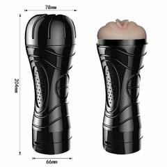 22875 | Masturbador Vagina em Cyberskin com Vibrador - Mini Lanterna 20,4 x 7,8cm - SI - comprar online