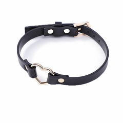 23239 | Coleira Bondage com Coração / Choker - Preto - SI